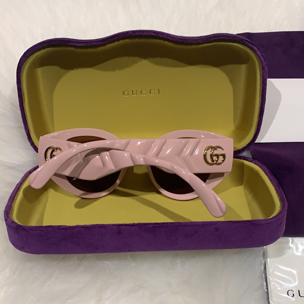 🌸NEW 💯authentic pink GUCCI WOMEN’S sunglasses 🕶 💯 authentic with box. - Picture 6 of 14
